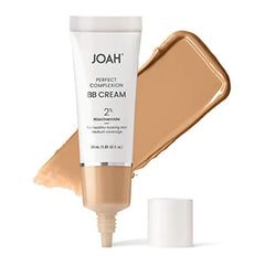 JOAH Beauty Perfect Complexion BB Cream with Hyaluronic Acid and Niaciminade, Korean Makeup with Medium Buildable Coverage, Evens Skin Tone Lightweight Semi Matte Finish