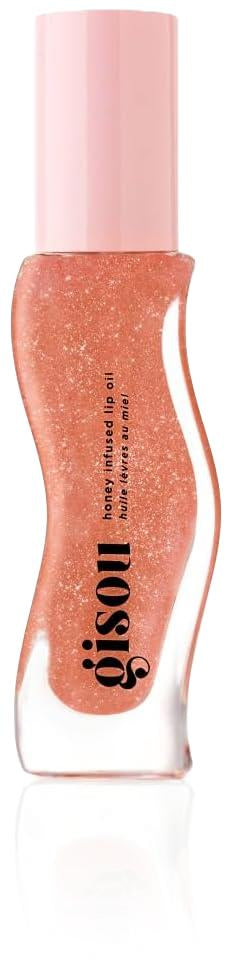 Gisou Honey Infused Lip Oil, Hydrating, Plumping, Moisturizing, Smoothening- Glazed Plum - 8ml