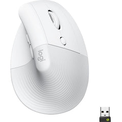 Logitech Lift Vertical Ergonomic Wireless Mouse (910-006469) - Off White