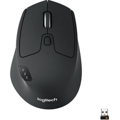 Logitech M720 Triathlon Wireless Optical Mouse (910-004790) - Black