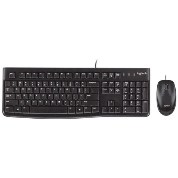 Logitech MK120 Corded Keyboard &amp; Mouse Combo (920-002565) - Black