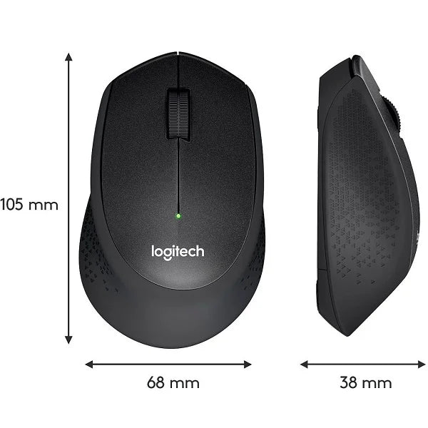 Logitech MK345 Wireless Keyboard &amp; Optical Mouse (920-006481) - Black