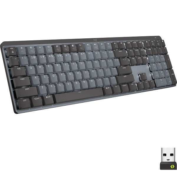 Logitech MX Mechanical Tactile Quiet Wireless Keyboard (920-010547) - Graphite
