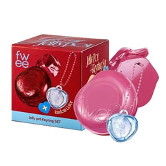 fwee Glowy Jelly Pot + Keychain SET Dewy Jelly Lip & Blush Color, Tinted Glow Jelly Balm, Dewy Buildable Finish