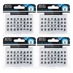 Ardell Cluster Lashes Individual Lashes, Lash Trios - Black, Reusable DIY Lash Clusters, Eyelash Extensions, 4 Pack