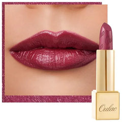 Oulac Lipstick for Women with Metallic 3D Shine Lightweight Hydrating Formula, High Impact Lip Color, Vegan Beauty, Full Coverage Lip Makeup