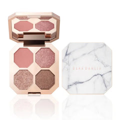 DEAR DAHLIA Dream Velvet Eyeshadow Palette – Vegan 4-Color Palette with Rich Matte & Shimmer Pigments