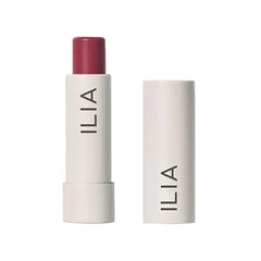 ILIA Balmy Tint Hydrating Lip Balm Buildable Lip Color + Soft Shine Nourish + Moisturize with Shea Butter & Rosehip Seed Oil