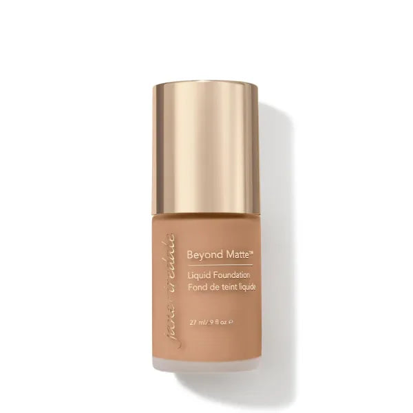 Jane Iredale Beyond Matte 3-in-1 Liquid Foundation, Long-wear, Buildable Coverage, Vegan, Clean, Cruelty Free, Semi Matte Finish