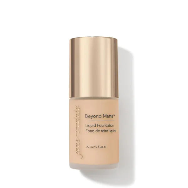 Jane Iredale Beyond Matte 3-in-1 Liquid Foundation, Long-wear, Buildable Coverage, Vegan, Clean, Cruelty Free, Semi Matte Finish