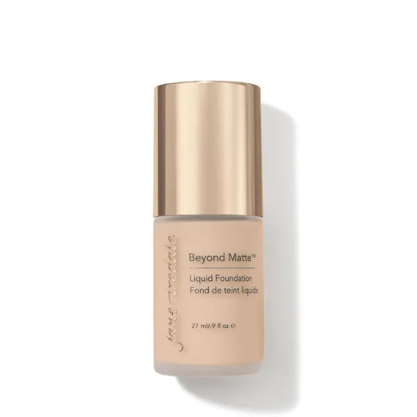 Jane Iredale Beyond Matte 3-in-1 Liquid Foundation, Long-wear, Buildable Coverage, Vegan, Clean, Cruelty Free, Semi Matte Finish
