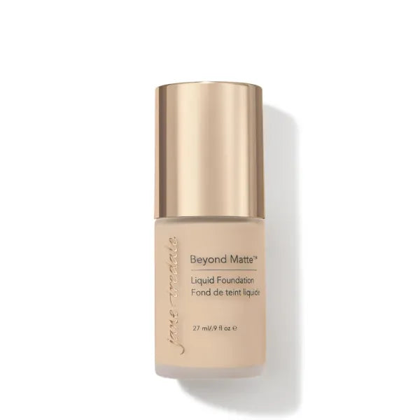 Jane Iredale Beyond Matte 3-in-1 Liquid Foundation, Long-wear, Buildable Coverage, Vegan, Clean, Cruelty Free, Semi Matte Finish