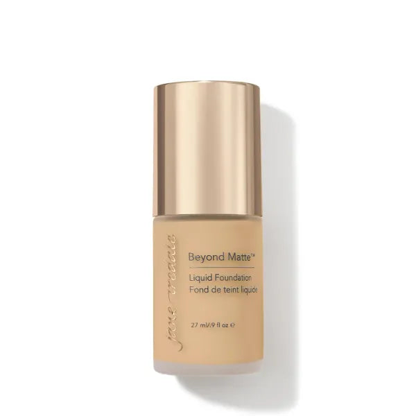 Jane Iredale Beyond Matte 3-in-1 Liquid Foundation, Long-wear, Buildable Coverage, Vegan, Clean, Cruelty Free, Semi Matte Finish