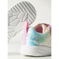 Tye Dye Print Sneakers with Hook and Loop Closure Multicolour