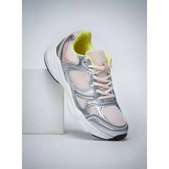 Panelled Sneakers with Lace-Up Closure Multicolour
