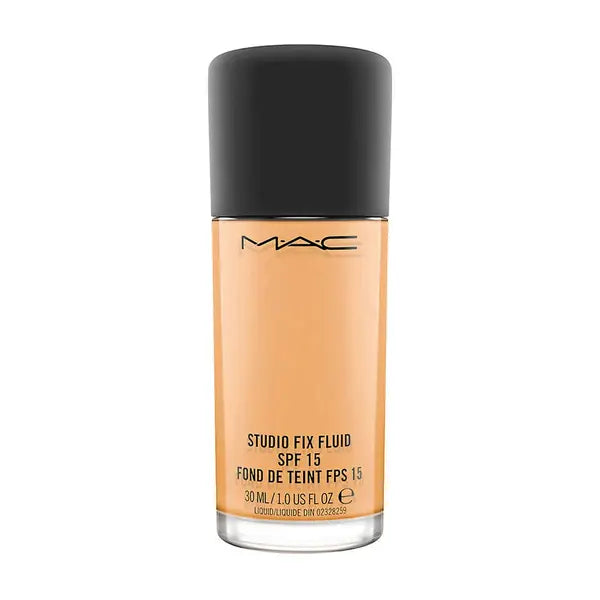 MAC COSMETICS STUDIO FOUNDATION 1.0 OZ NC50 MAC COSMETICS/STUDIO FIX FLUID SPF 15 (NC50) 1.0 OZ (30 ML) RICH BROWN WITH GOLDEN FOR DEEP DARK SKIN (NC)