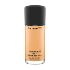 MAC COSMETICS STUDIO FOUNDATION 1.0 OZ NC50 MAC COSMETICS/STUDIO FIX FLUID SPF 15 (NC50) 1.0 OZ (30 ML) RICH BROWN WITH GOLDEN FOR DEEP DARK SKIN (NC)