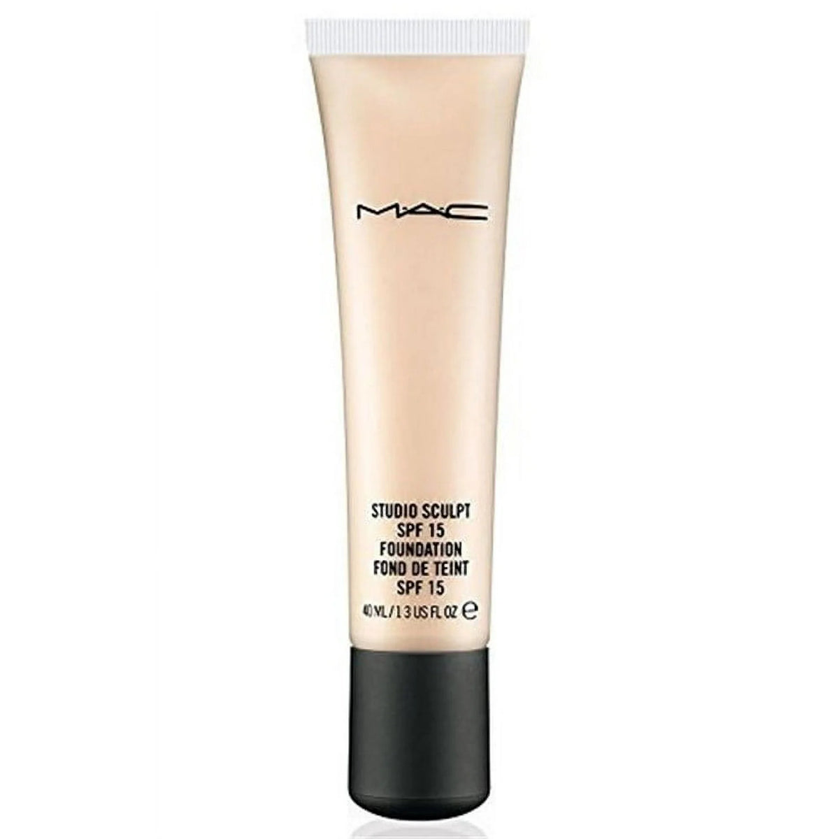 MAC COSMETICS STUDIO FOUNDATION 1.3 OZ NC40 MAC COSMETICS/STUDIO SCULPT SPF 15 FOUNDATION (NC40) 1.3 OZ (40 ML) MEDIUM PEACH W GOLD UNDERTONE FOR MEDIUM SKIN