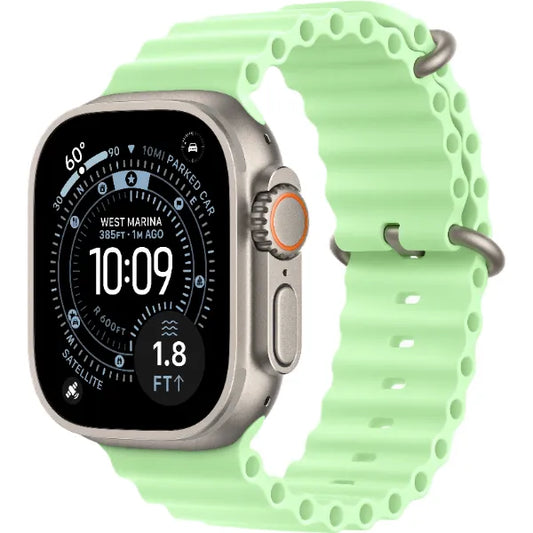 Apple Watch Ultra 3 49mm (2025) Titanium Case with Ocean Band (GPS + Cellular)