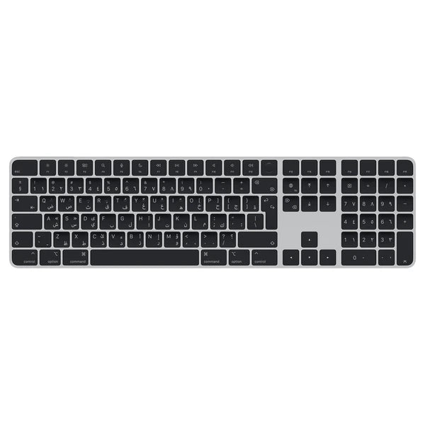 Apple Magic Keyboard With Touch ID & Numeric Keypad (Arabic) (MMMR3AC/A) - Black