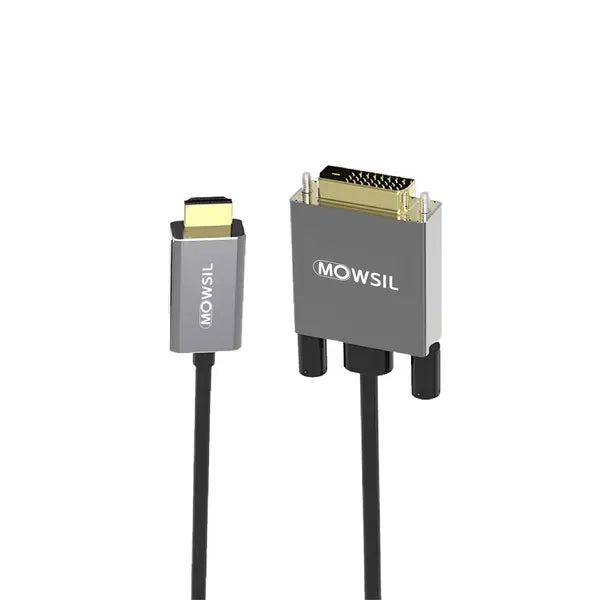 Mowsil HDMI to DVI-D Cable (2 Meter)
