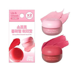MILKTOUCH dearthing Blurry Effect Smooth Touch Pot Lip and Blush, Soft Airy Matte Finish, Vivrant Color Stocking Stuffers for Women