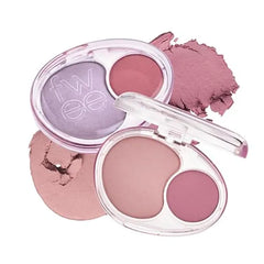 fwee Mellow Dual Blush RD02 Another Me Dual Color, Jelly Texture, 12 Colors, Longwear, Long lasting