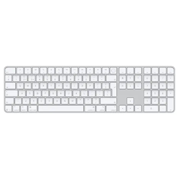 Apple Magic Keyboard With Touch ID & Numeric Keypad (USB-C), British English – White