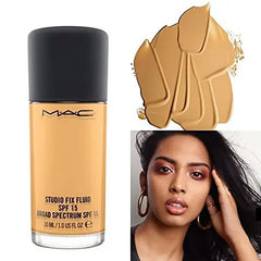 Mac Studio Fix Fluid Foundation "C45" - Spf 15 Broad Spectrum Foundation, Full Size