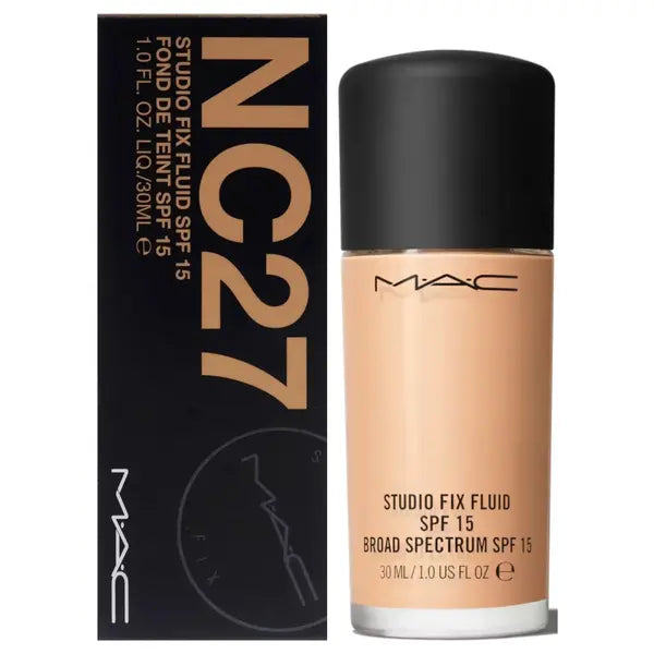 Mac Studio Fix Fluid SPF 15 NC27 Foundation 1 oz