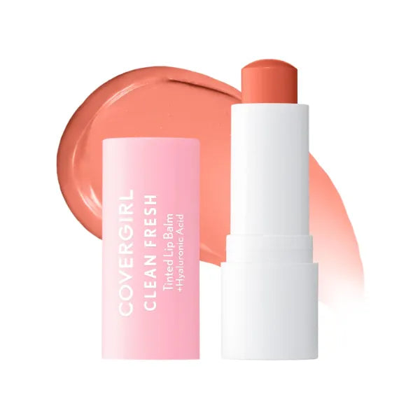 CoverGirl Clean Fresh Tinted Lip Balm, Vegan Formula, Hydrating, Natural Finish