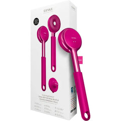 GESKE LED Sonic Full Body Brush 9 in 1 Body Cleansing Brush & Intensive Exfoliator with LED with SmartSonic Pulsations Expert Deep Cleansing & Massage Rough Skin Remover Adjustable Handle