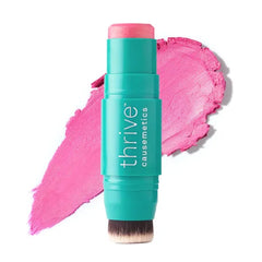Thrive Causemetics Triple Threat Color Stick: Cream Blush Stick with Vitamin E, Evening Primrose Oil, Waterproof Smudge Proof Face Makeup Formula