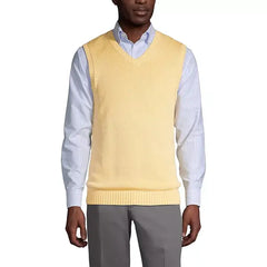 Lands' End School Uniform Men's Cotton Modal Sweater Vest