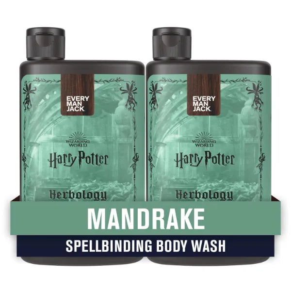 Every Man Jack Harry Potter Collectors Body Wash - Hogwarts Inspired Scents & Clean Ingredients -13.5 oz (Pack of 2)