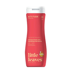 ATTITUDE Shampoo and Body Wash for Kids, EWG Verified Hair and Body Cleanser, Dermatologically Tested Soap, Plant and Mineral Based Bath Products, Vegan - 16 Fl Oz