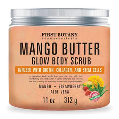 First Botany Body Scrub - Natural Exfoliating Salt Scrub & Body and Face Souffle helps with Moisturizing Skin, Acne, Cellulite, Dead Skin Scars, Wrinkles