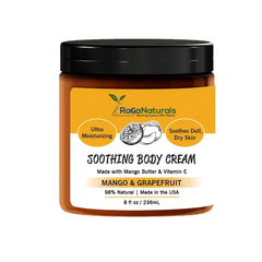 RaGaNaturals Hand & Body Cream – Fragrance Free, Lavender & Mango, Deep Moisturizing for Dry & Sensitive Skin with Vitamin E & Natural Oils, Vegan & Non-Toxic - 8 oz