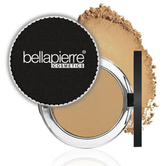 Bellapierre Compact Mineral Foundation SPF 15 – Pressed Powder Foundation, Concealer, Finishing & Setting Powder, On-the-Go Compact, Lightweight, Talc-Free, Non-Toxic – 0.35 oz