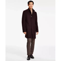 Men's Mayden Slim-Fit Wool Blend Overcoat