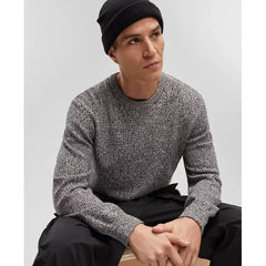 Men's Regular-Fit Marled-Knit Sweater