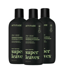 ATTITUDE Men’s 2-in-1 Shampoo & Conditioner – Volumizing, Scalp Care, Strengthening & Nourishing Hair Formulas with Natural Ingredients - 14 fl oz