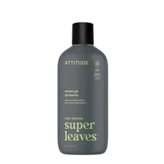 ATTITUDE Shower Gel Body Wash for Men, 98% Natural Origin Ingredients, Paraben & Phthalate Free, EWG Verified, Cleanses Without Drying - 14 Fl Oz