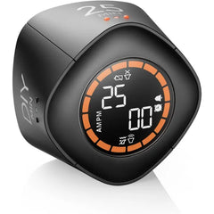 VEWINGL Cube Productivity Timer with Preset & Custom Countdown Modes, Silent/Vibrate/Sound Alerts, and Pause/Resume for Work, Study & Kitchen Use