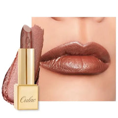 Oulac Lipstick for Women with Metallic 3D Shine Lightweight Hydrating Formula, High Impact Lip Color, Vegan Beauty, Full Coverage Lip Makeup