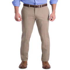 Haggar Men’s Iron Free Premium Khaki Slim-Fit Flat-Front Pant