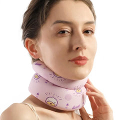 VELPEAU Fashion Soft Cervical Neck Brace for Sleeping – Anti Snoring & Sleep Apnea Support Foam Collar for Pain Relief & Spine Stability for Men & Women