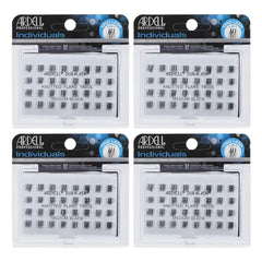 Ardell Cluster Lashes Individual Lashes, Lash Trios - Black, Reusable DIY Lash Clusters, Eyelash Extensions, 4 Pack