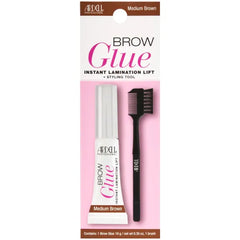 Ardell Brow Glue Eyebrow Gel for Instant Lamination Lift with Styling Brush, All day Extreme Hold Brow Gel for Fluffy Defined Brows, 0.35 oz