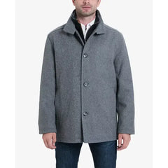 Men's Wool-Blend Layered Car Coat, Created for Macy's